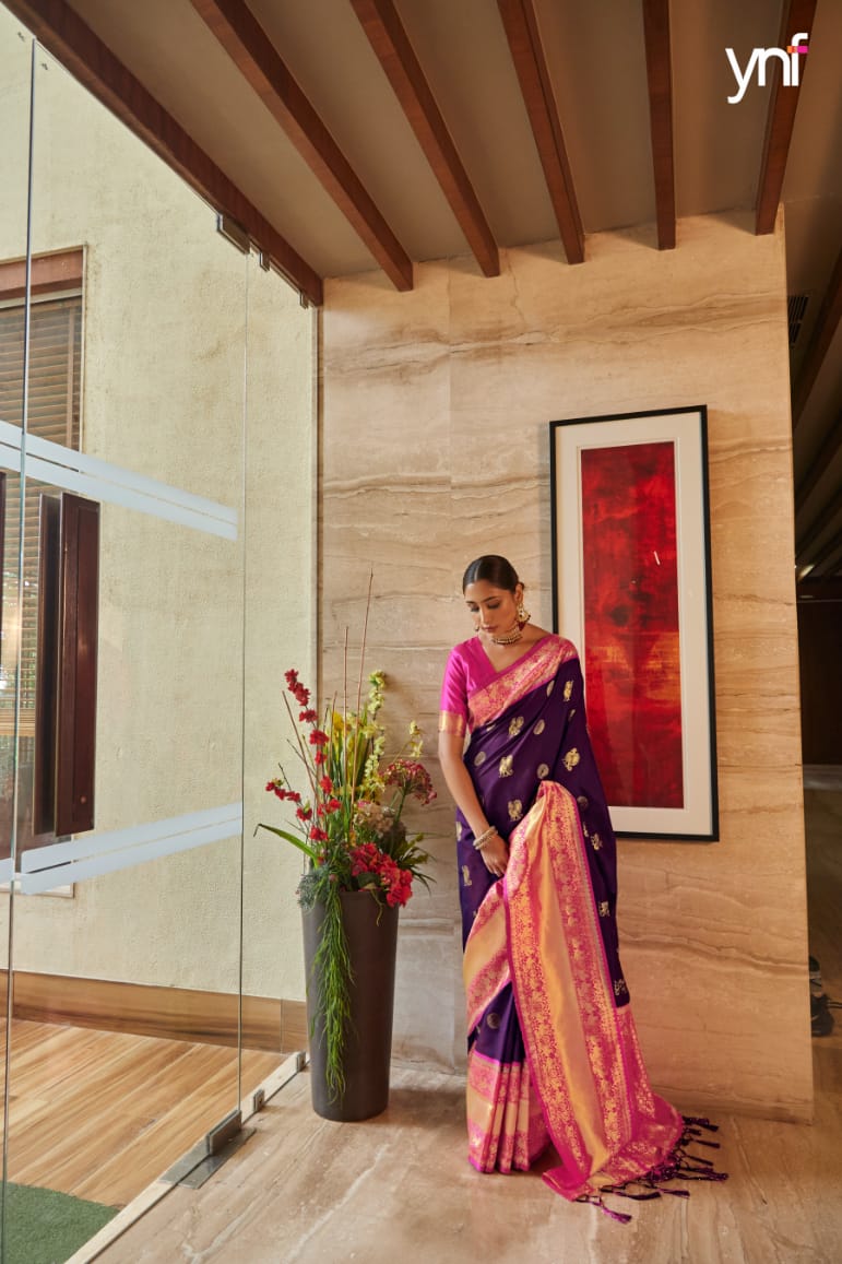 Ynf Paisley Festive Wear Heavy Designer Art Silk Saree Collection